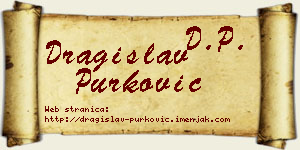 Dragislav Purković vizit kartica